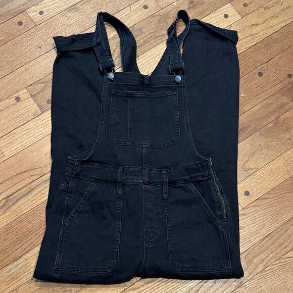 Madewell Dark Gray Denim Overalls - Picture 1 of 2